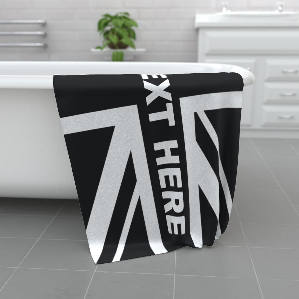 Personalised Newcastle Union Jack Beach Towel