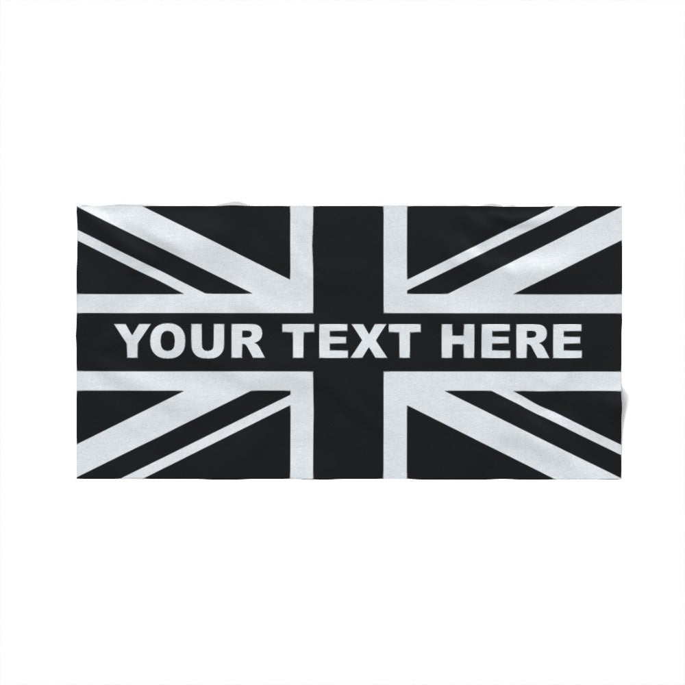 Personalised Newcastle Union Jack Beach Towel