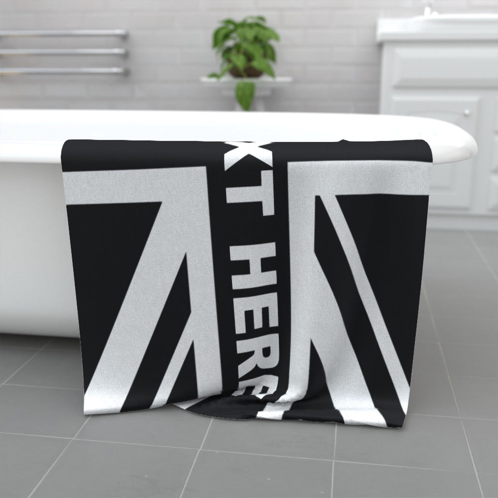 Personalised Newcastle Union Jack Beach Towel