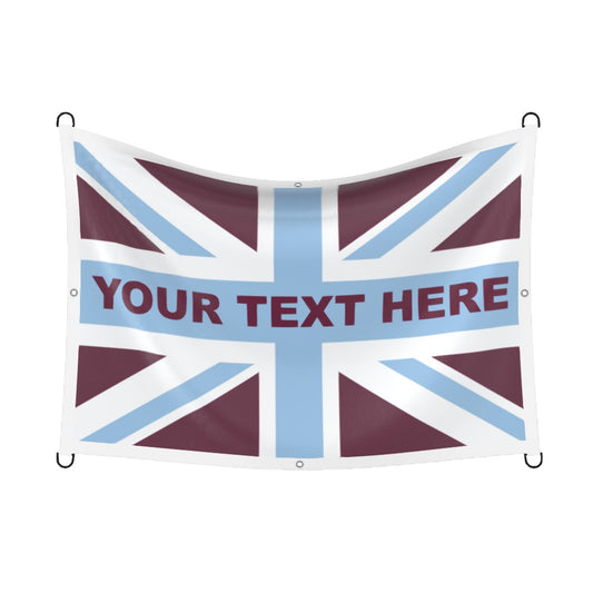 Aston Villa Union Jack Custom Printed Football Flag