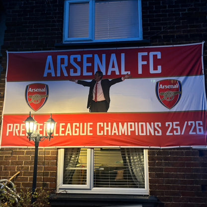 Horizontal Tricolour Football Flag