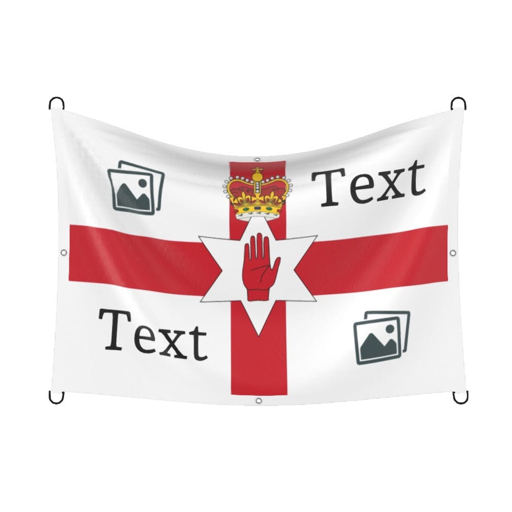 Northern Ireland Custom Printed Football Flag 3x2ft