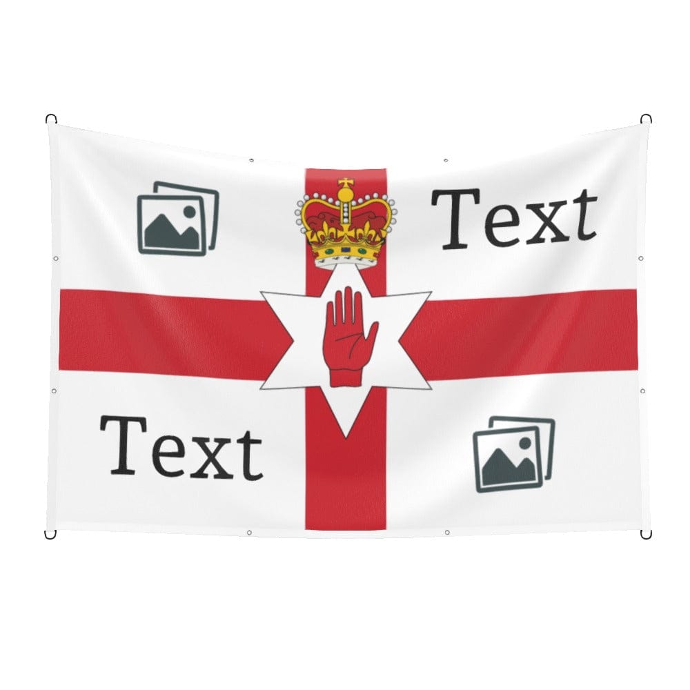 Northern Ireland Custom Printed Football Flag 6x4ft