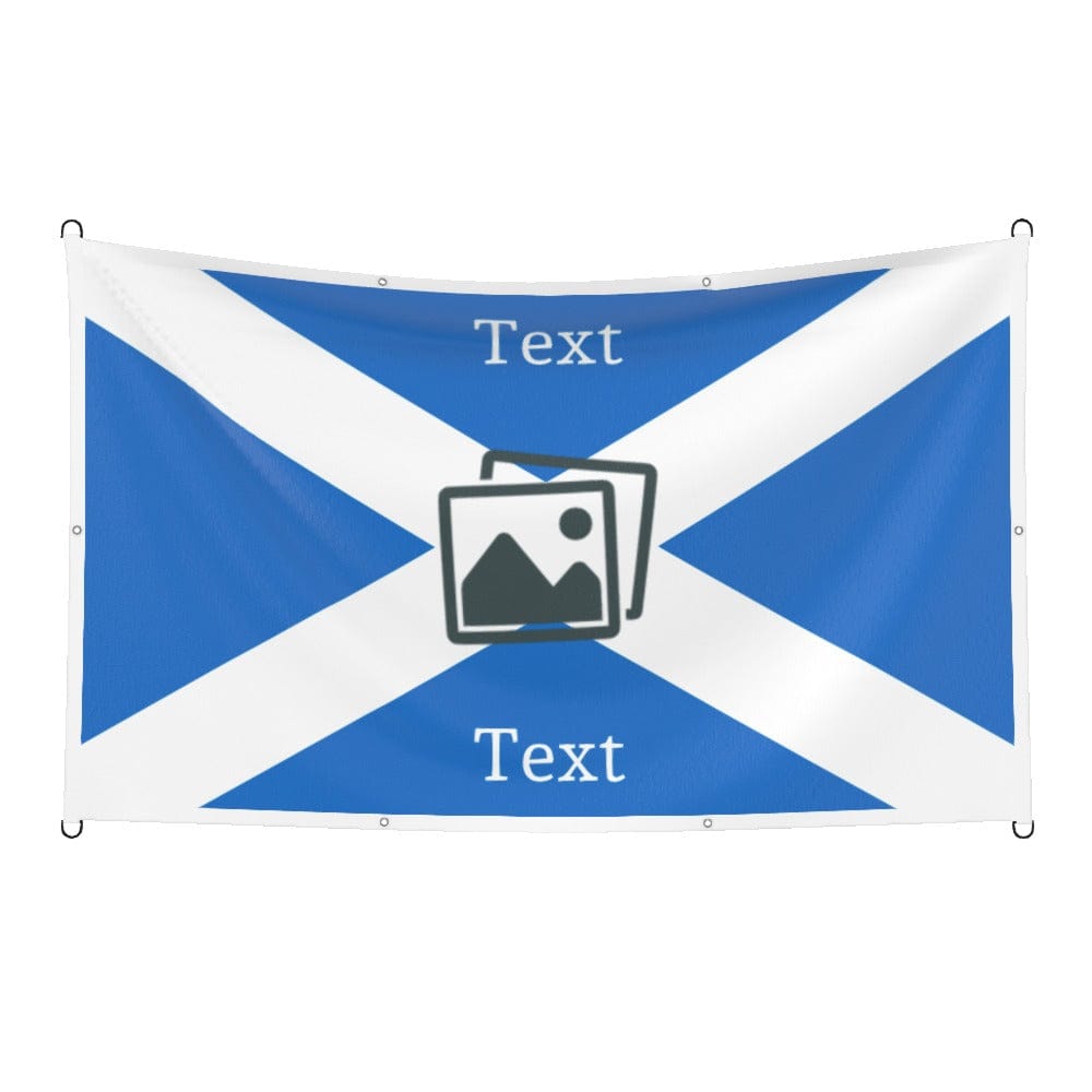 Scotland Custom Printed Football Flag 5x3ft
