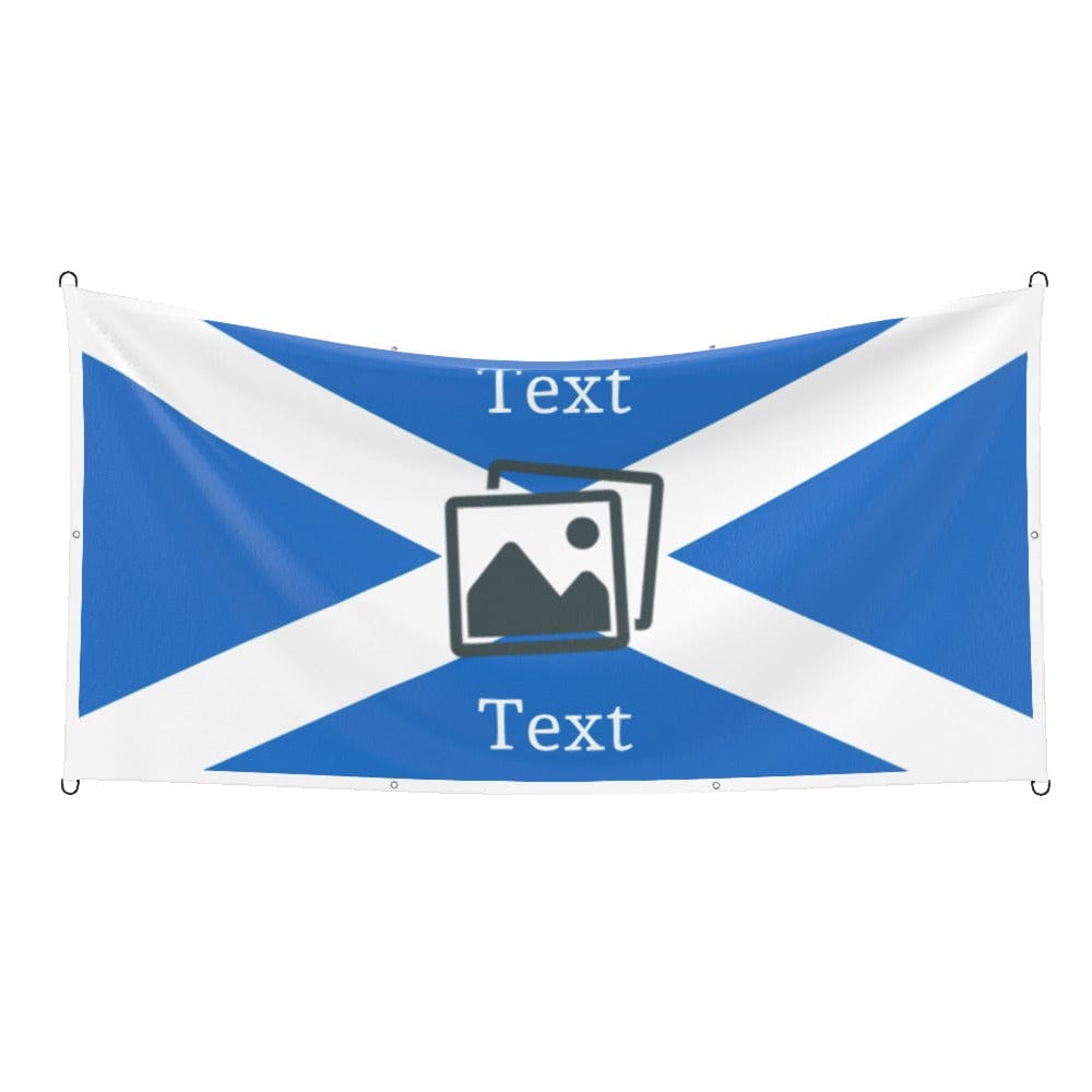 Scotland Custom Printed Football Flag 6x3ft