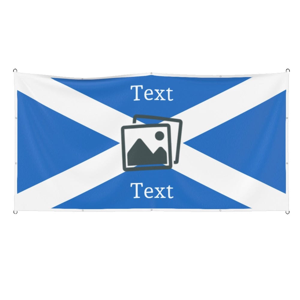 Scotland Custom Printed Football Flag 8x4ft