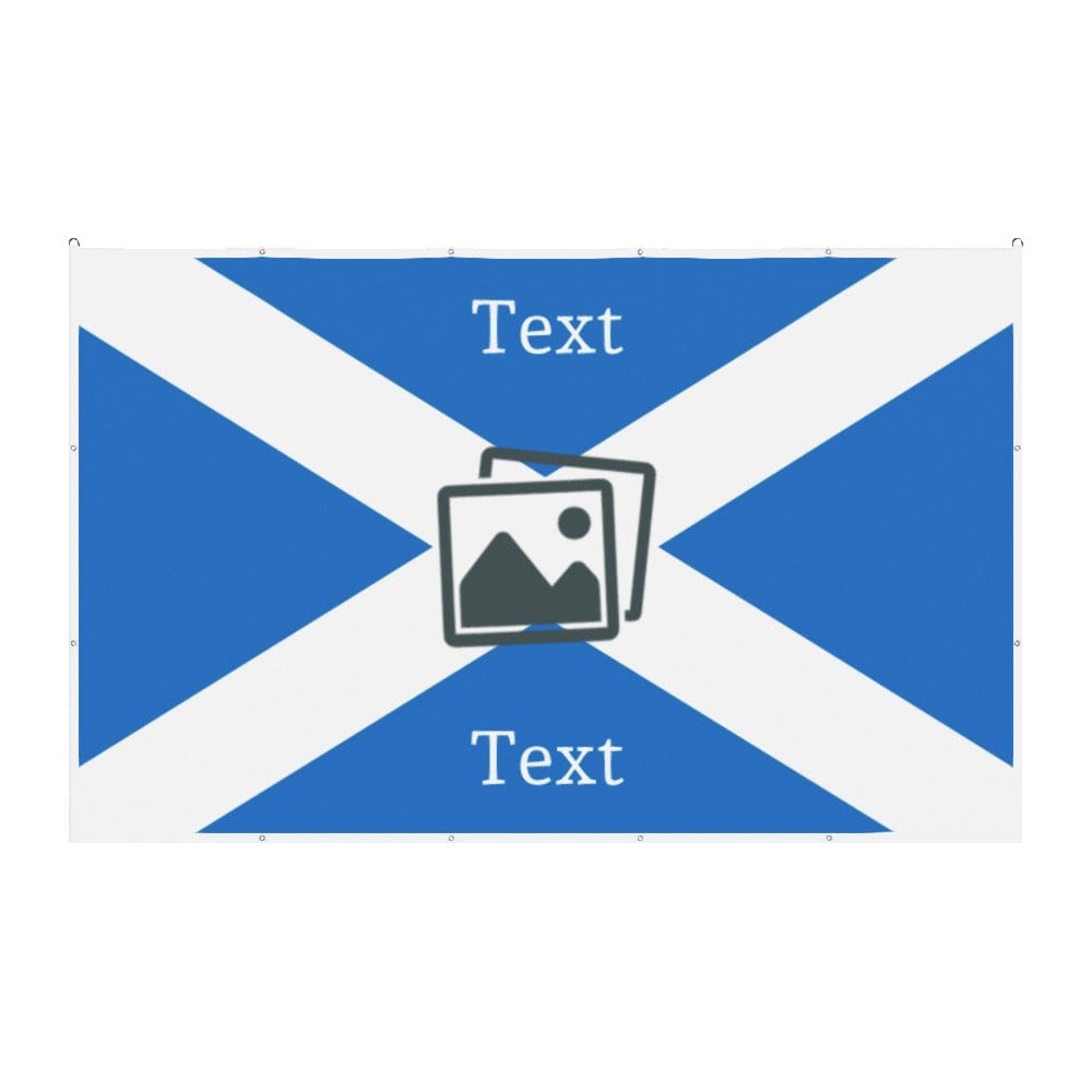 Scotland Custom Printed Football Flag 8x5ft