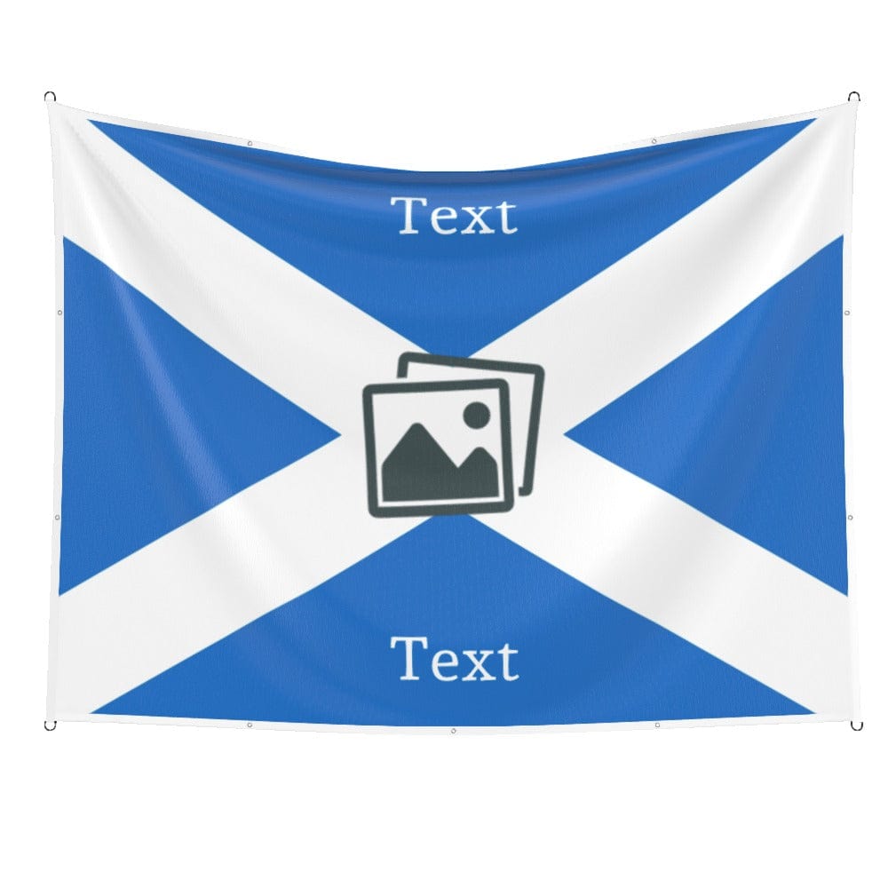 Scotland Custom Printed Football Flag 8x6ft