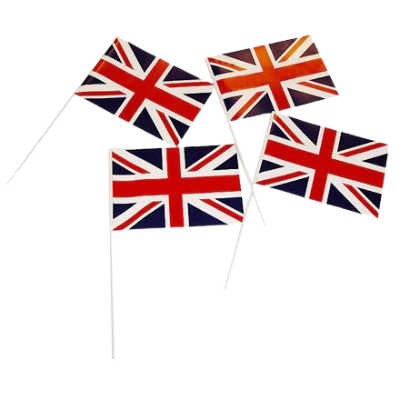 Small Hand Waving Flags (pack of 50)