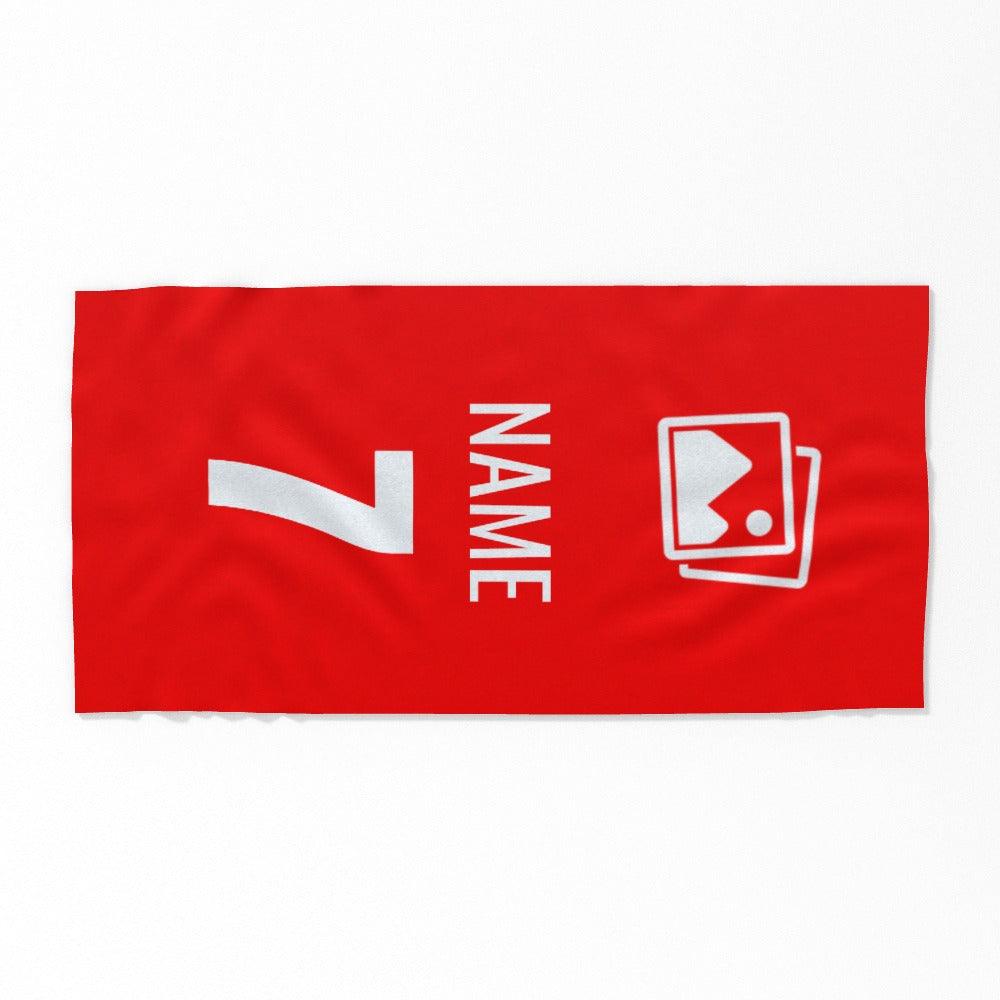 Personalised Football Beach Towel