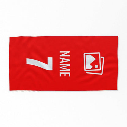 Personalised Football Beach Towel