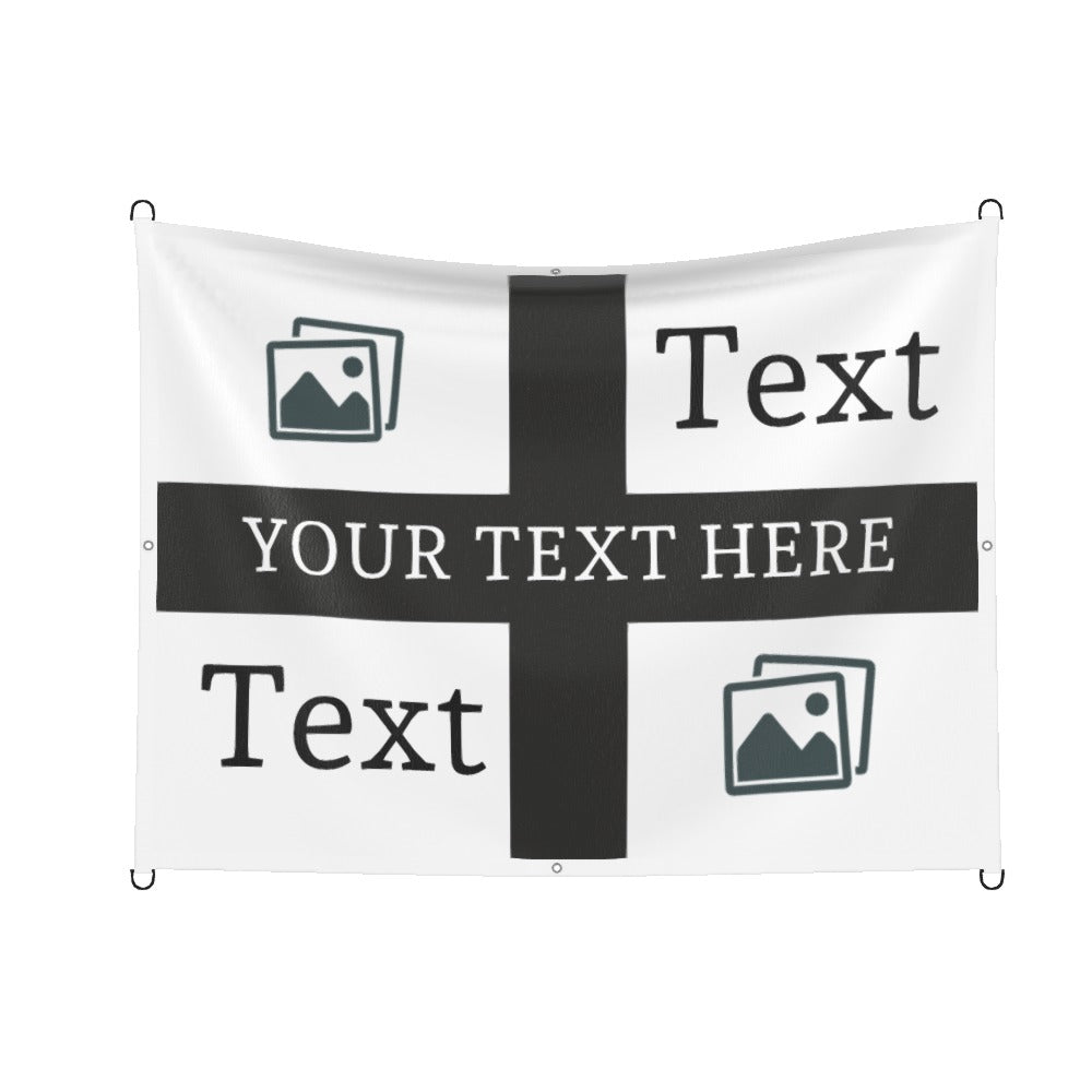 Newcastle Custom Printed Football Flag