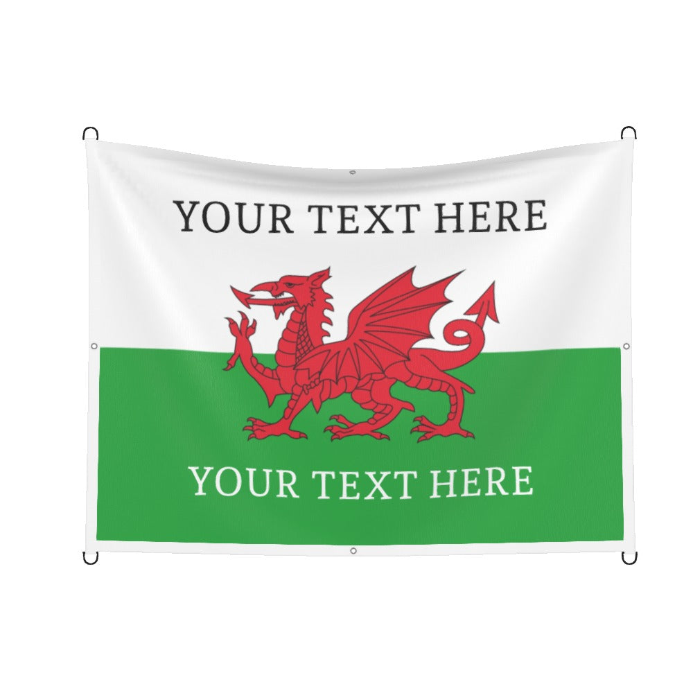 Wales Custom Printed Football Flag